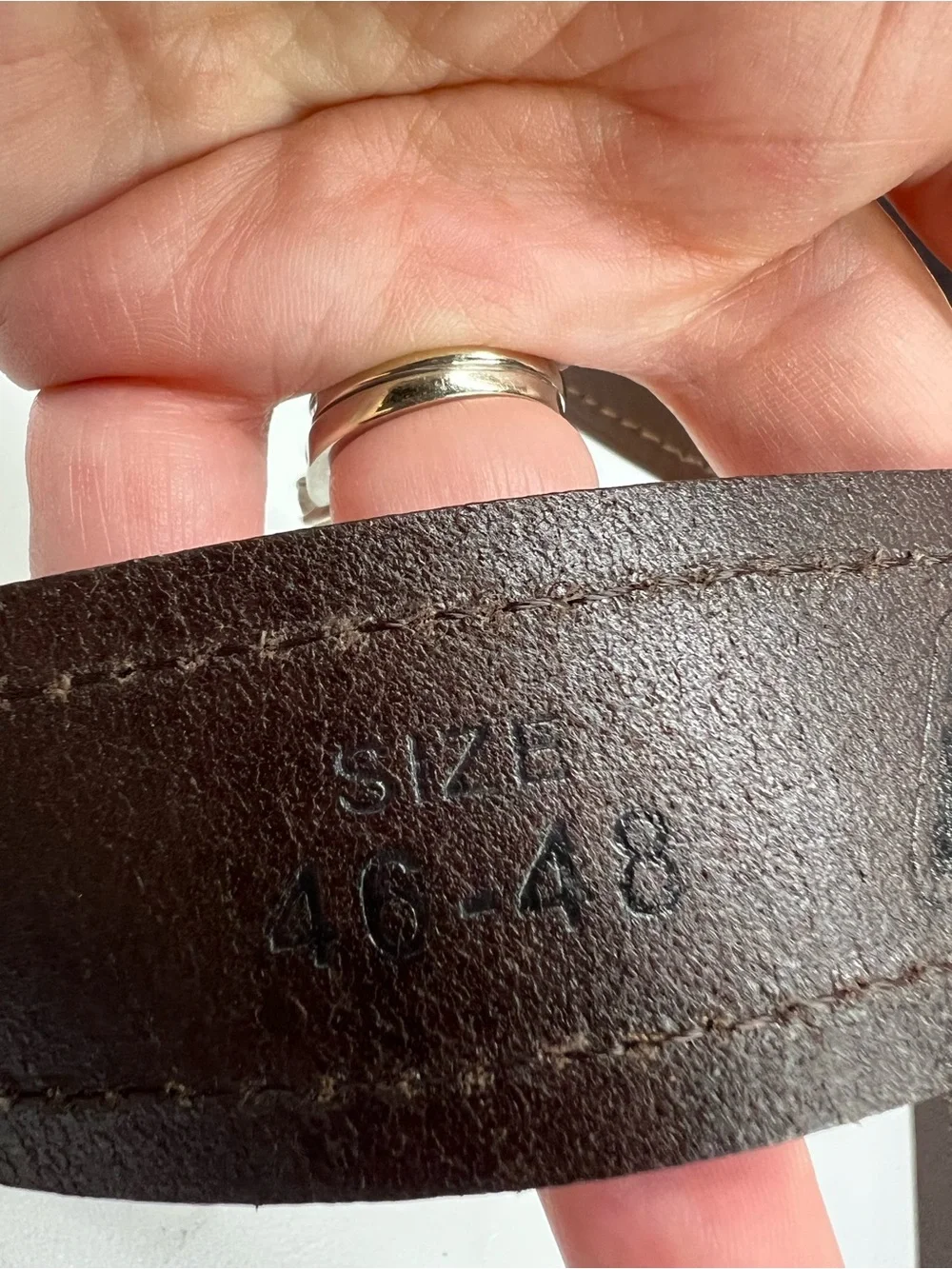 Dickies Brown Leather Mens Belt 46-48